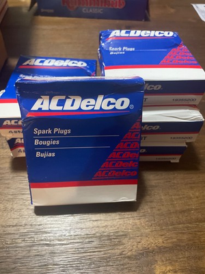 #ad NEW AC Delco Spark Plug #MR43T 19355200 BOX OF 4 $11.00