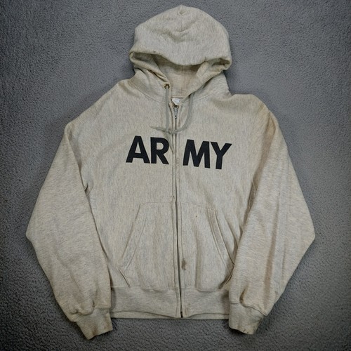 Rapiddominance US Army Full Zip Hoodie - Fleece Jacket With Chest Logo