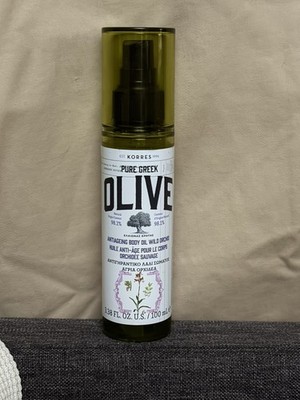 KORRES Pure Greek Olive Antiageing Body Oil Wild Orchid 3.38 oz New