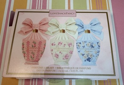 LOVESHACKFANCY Perfume Library EDP Discovery Set 3 Pcs Sample 0.05 Fl Oz
