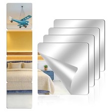 4 Pack Acrylic Mirrors for Wall,18 x 18 Inch Self Adhesive 4Pcs 18 18 inch