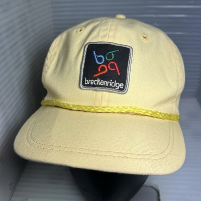 Vintage Breckenridge Hat Rope Leather Imperial Cap Denver CO USA Ski Resort READ