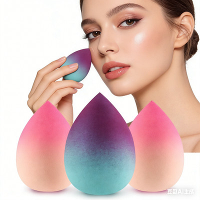 3 Stück Puff Schwamm Make-Up Schwämmchen Schminkschwamm Puderpuff Blender Sponge