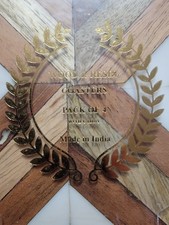 4 Pack Or Wood Resin Coasters With Holder. New