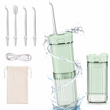 Portable Water Flosser Oral Irrigator Rechargeable IPX7 4 Nozzles Travel USB