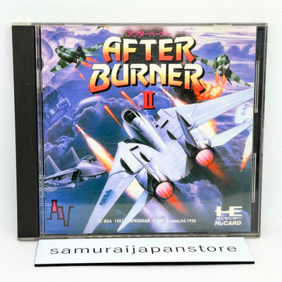AFTER BURNER II 2  NEC Avenue PC Engine HuCard Used Japanese ver with Case