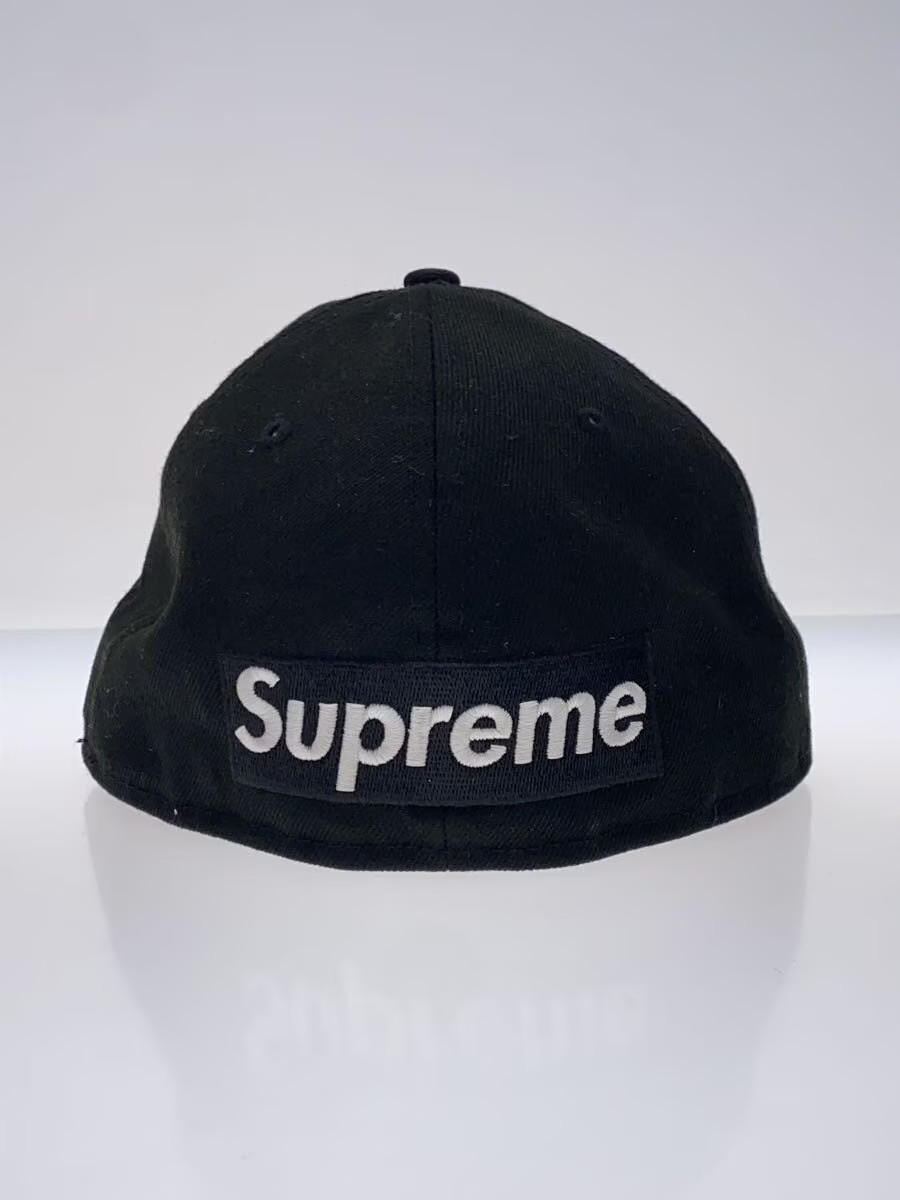 New Era Supreme 21Ss Reverse Box Logo Cap 7 3 8 Polyester Black