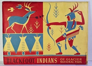 Blackfoot Indians of Glacier Nat'l Park 2nd Ed 1958 Winold Reiss 24 Color Prints