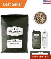 5 lb Kosher Unroasted Ethiopian Yirgacheffe Coffee Beans - Roasting Essential
