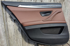 BMW 5 SERIES F10 F11 REAR LEFT PASSENGER DOOR CARD WITH TRIM CINNAMON AND BLACK