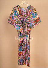 Beautiful Cotton Kaftan Indian Long Kaftan Dress Hippie Style Maxi Women's Dress