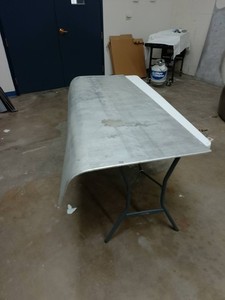 DAMAGED Peterbilt 379 Extended Hood Top Panel - Left