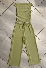 Freizeitanzug Hausanzug zweiteilig pistazienfarben Gr.38