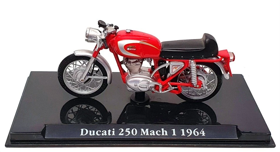Atlas Editions 1/24 Scale 4 658 109 - 1964 Ducati 250 Mach I Motorbike - Red - Image 4 of 4