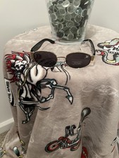 Ed Hardy Sunglasses UV 100 Protective Black Gold Frame w Dragon Ed-Annunciation