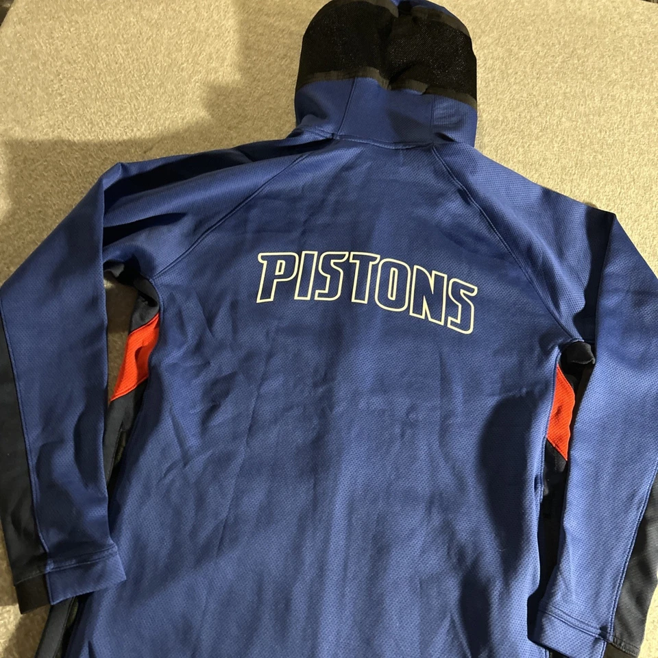 Chaqueta de calentamiento con capucha cremallera completa Nike NBA Detroit Pistons - grande L para hombre Foto 4 de 4