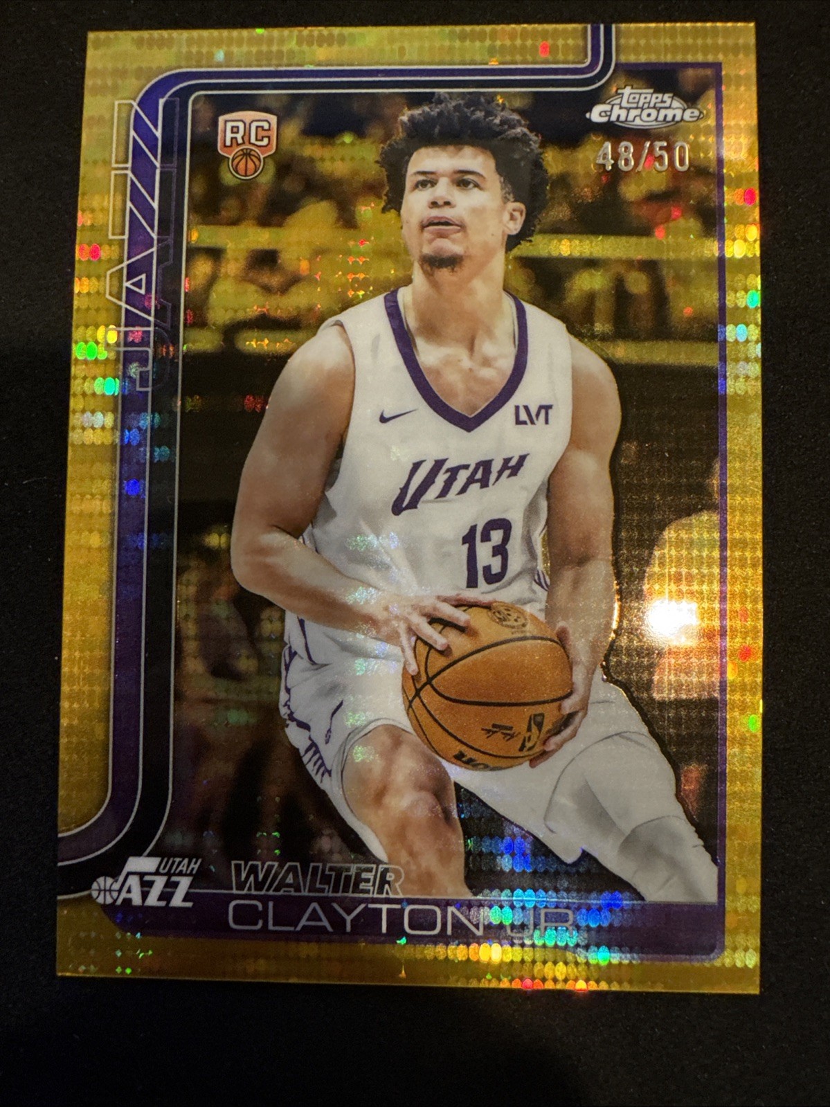 2025-26 Topps Chrome Gold Pulsar /50 Walter Clayton Jr #268