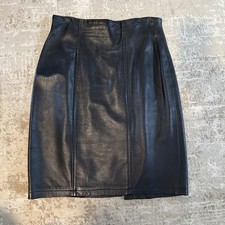 vintage leather mini skirt 6