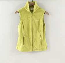 Columbia Women’s Sleeveless Fleece Vest Neon Yellow Size Small