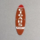 VINTAGE BOBS CIGAR TOBACCO PORCELAIN SIGN CAR GAS TRUCK OIL MOTORCYCLE