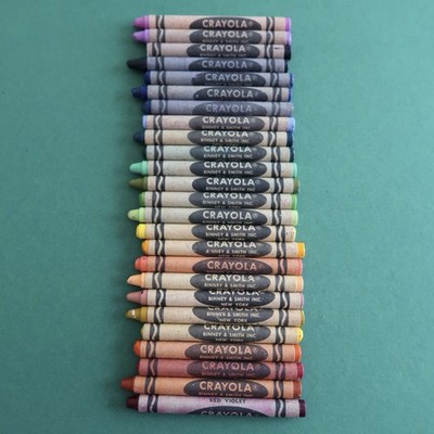 Vtg Crayola Crayons 1960s Retired Colors Thistle Lemon Yellow Maize Lot