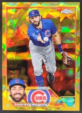 2023 Topps Chrome Sapphire Dansby Swanson Gold Refractor /50 Cubs CG4