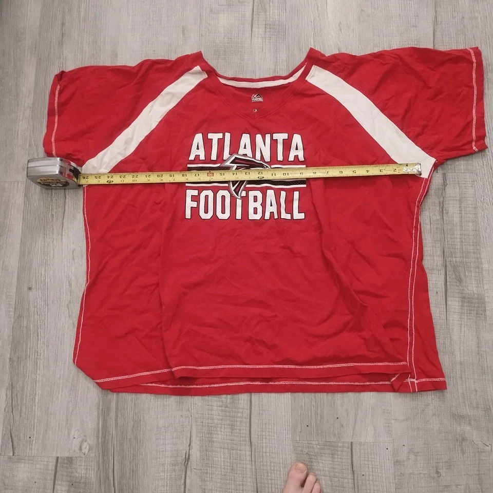 Camiseta roja Majestic Team Apparel para mujer Atlanta Falcons talla 2xl Foto 4 de 4