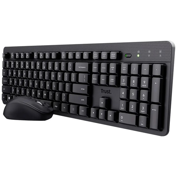 Trust Ody Ii Bluetooth® Tastatur, Maus-Set Mit Numerischer Tastatur Deutsch,-image