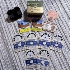 VIEW-MASTER STEREOSCOPE 1950s SAWYER'S USA ORIGINAL WITH BOX, MANUAL 6 REELS