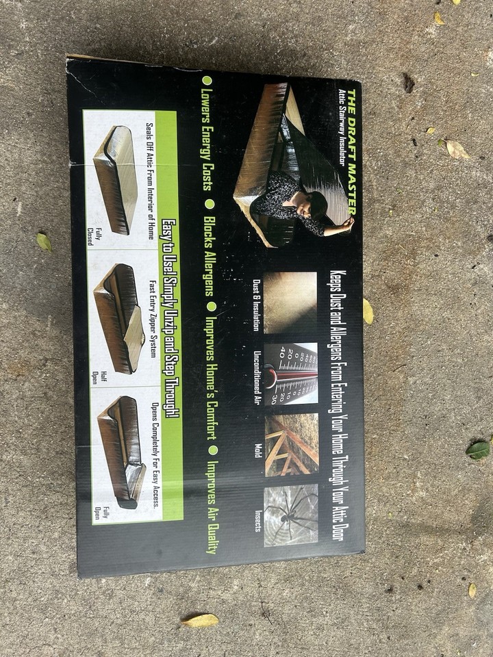 Attic Depot Draft Master Attic Stairway Insulator | eBay