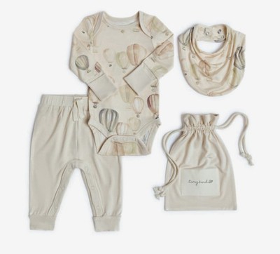 Tiny Kind Bamboo Viscose 3 Piece Outfit Set 3-6M Up Up Away