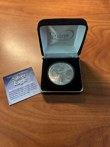 2019 Coins of America Silver Eagle 1 oz .999 Fine - collectors box uncirculated