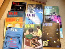  lot of 10  Vintage Byte Magazines 1978  1983