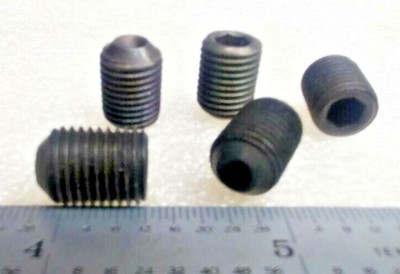 SET SCREW 3/8-24 X 1/2'' CUP POINT BLACK OXIDE ALLOY STEEL  - 10 pcs