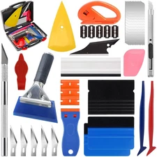 Car Window Tint Tools Kit,43PCS Vehicle Glass Protective Film Installing Tool...