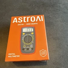 AstroAI Digital Multimeter Voltmeter Ohmmeter Ammeter Multi Tester Meter