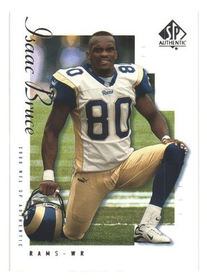 2000 Upper Deck SP Authentic NFL Football St. Louis Rams Isaac Bruce