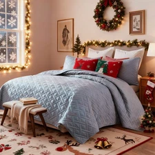 Quilt Set 2/3-Piece Lightweight Soft Bedspread All Season Bedding – ClevaHome