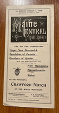 1908 Maine Central Railroad Timetable