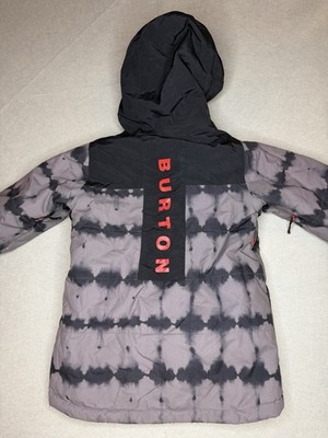 Burton Ropedrop Dry Ride Snowboard Jacket Youth Small Black/grey/red