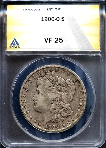1900-O $1 Silver Morgan Dollar VF 25 ANACS # 7968142 + Bonus