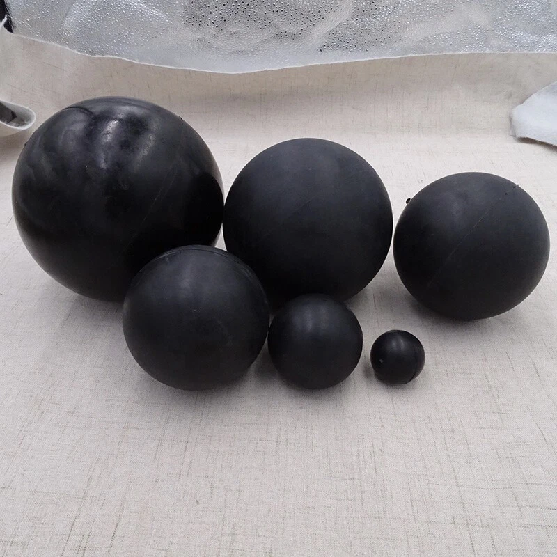 Solide Gummi Kugeln Bouncy Ball Rund Schwarz Gummikugeln Ventilkugeln Ø2mm-75mm - Bild 4 von 4