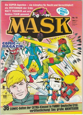   M.A.S.K. ACTION-COMIC-MAGAZIN #15, Condor/Kenner 1989 COMICHEFT Z1/1-