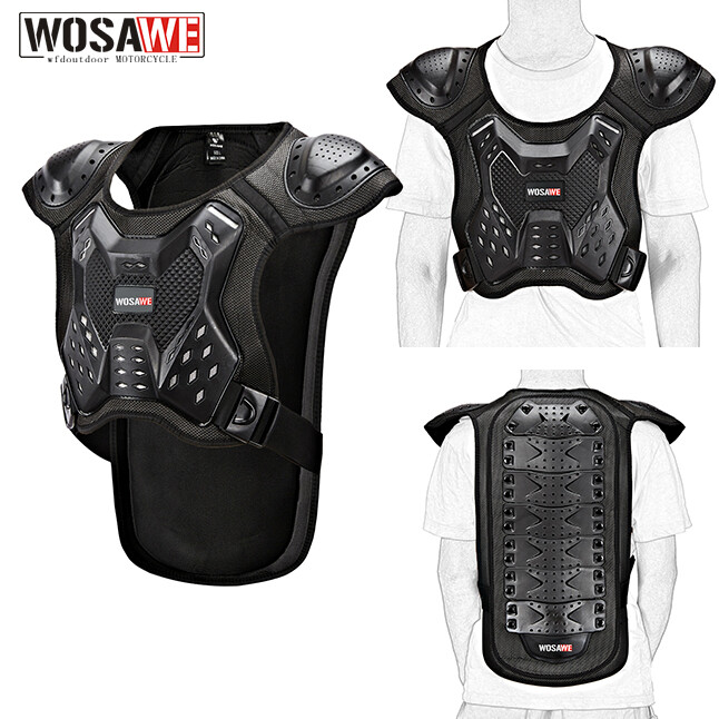 WOSAWE Chaleco Armadura Corporal Motocicleta Adulto MTB Motocross Carreras Protección Pecho