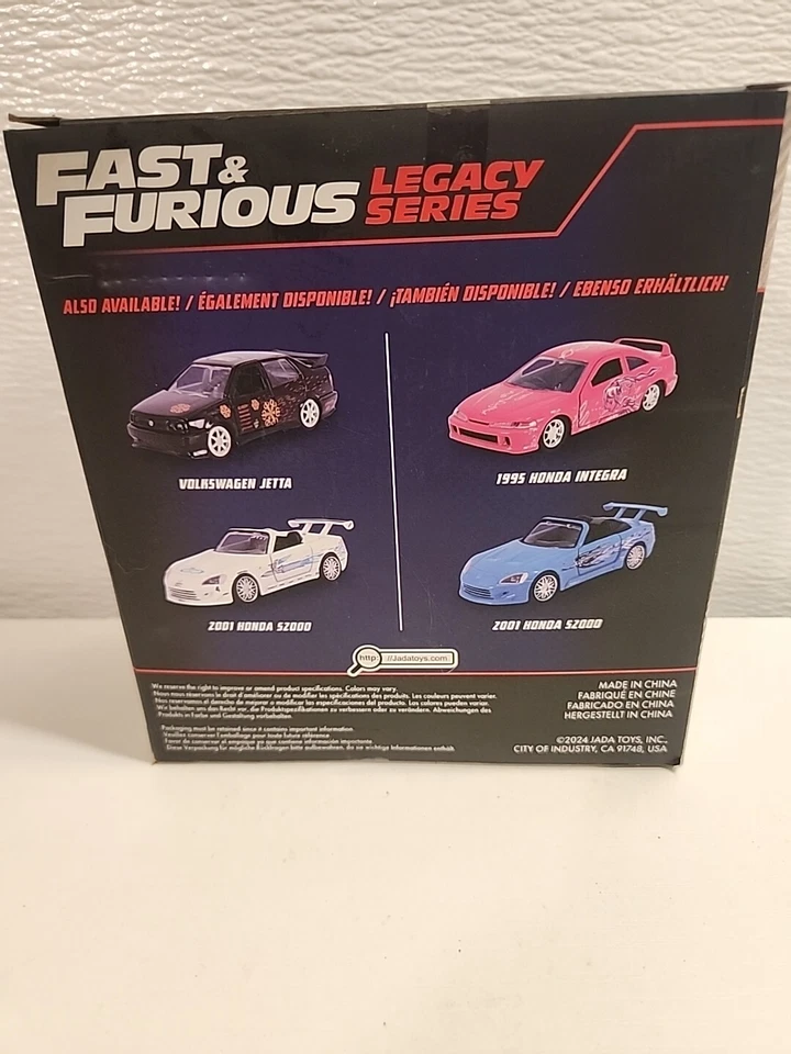 JADA TOYS 1/32 Volkswagen Jetta y Honda S2000 Coche de Película Rápido y Furioso ¡Lote de 2! Foto 4 de 4