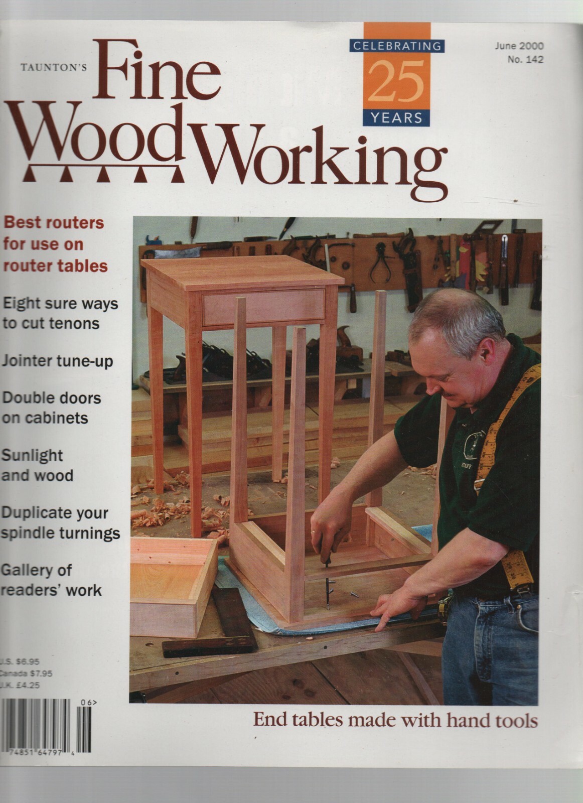 Fine Woodworking June 2000 Taunton's, Router, Cut Tenons, Jointer