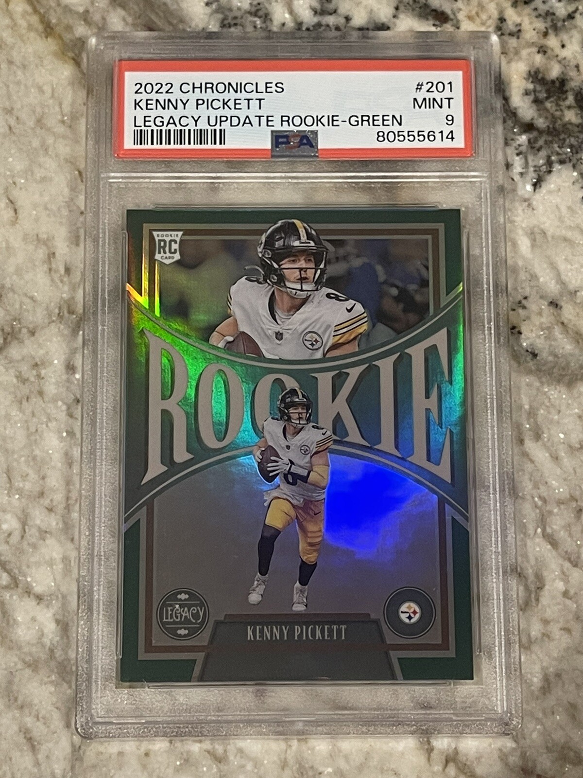 Kenny Pickett Panini Chronicles Legacy Update Rookies #201 Green