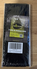 TECEUM Type III Paracord 550 lb Black 100 Ft NEW