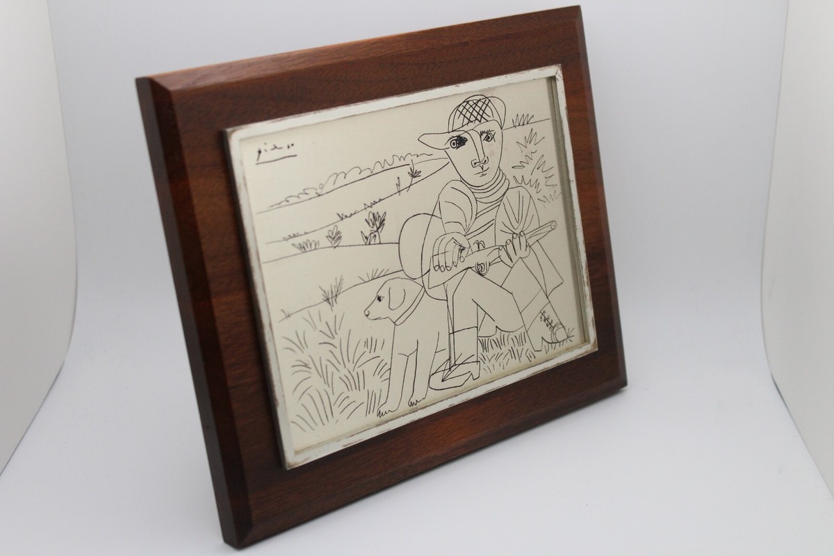 ピカソ作　狩人　銀製　シルバー　エッチング　Picasso Franklin Mint Picasso's 