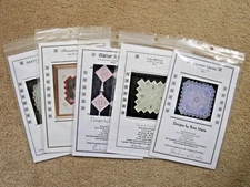 Lot of 5 Hardanger Pattern Charts Designs by Rose Marie